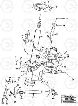 36388 Adjustable steering column EW230B ?KERMAN ?KERMAN EW230B, Volvo Construction Equipment