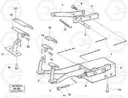 35396 Pedal valve with foot rest EW230B ?KERMAN ?KERMAN EW230B, Volvo Construction Equipment