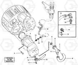 31232 Hydraulic system, pump installation P4. EW230B ?KERMAN ?KERMAN EW230B, Volvo Construction Equipment