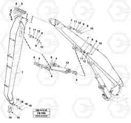 31367 Materials handl. equipm. Material handling arm. 4.4m, 5.15m. EW230B ?KERMAN ?KERMAN EW230B, Volvo Construction Equipment