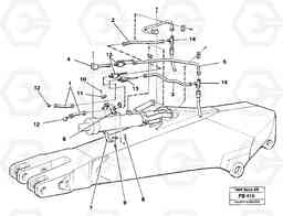 73408 Parallel connected grab hydraulics incl. shut-offcocks on dipper arms EW230B ?KERMAN ?KERMAN EW230B, Volvo Construction Equipment
