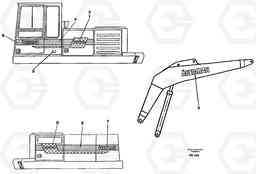 36469 Stripes, outer location EW230B ?KERMAN ?KERMAN EW230B, Volvo Construction Equipment