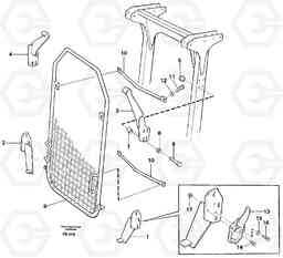 54972 Windscreen protection incl. roof guard EW230B ?KERMAN ?KERMAN EW230B, Volvo Construction Equipment