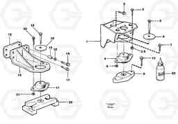 19795 Engine mounting EW230B ?KERMAN ?KERMAN EW230B, Volvo Construction Equipment