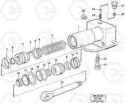 8550 Hydraulic cylinder, quick attachment EC150 ?KERMAN ?KERMAN EC150 SER NO - 129, Volvo Construction Equipment