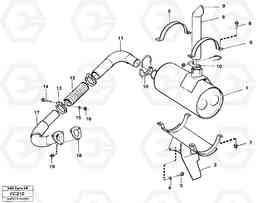 31379 Exhaust system EC150 ?KERMAN ?KERMAN EC150 SER NO - 129, Volvo Construction Equipment