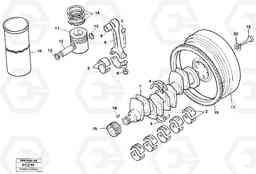 12042 Crankshaft and related parts EC150 ?KERMAN ?KERMAN EC150 SER NO - 129, Volvo Construction Equipment