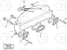 34689 Inlet manifold EC150 ?KERMAN ?KERMAN EC150 SER NO - 129, Volvo Construction Equipment