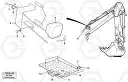 34704 Working lamp on adjustable boom, left and right EC150 ?KERMAN ?KERMAN EC150 SER NO - 129, Volvo Construction Equipment