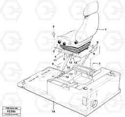 32411 Drivers seat with fitting part EC150 ?KERMAN ?KERMAN EC150 SER NO - 129, Volvo Construction Equipment