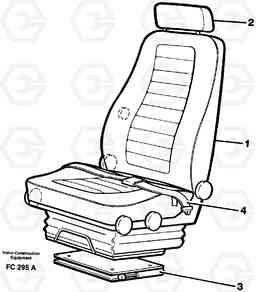 33393 Operator seat Viking EC150 ?KERMAN ?KERMAN EC150 SER NO - 129, Volvo Construction Equipment