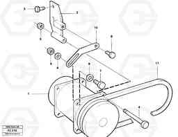 2222 Compressor with fitting parts cooling agent R134 A EC150 ?KERMAN ?KERMAN EC150 SER NO - 129, Volvo Construction Equipment