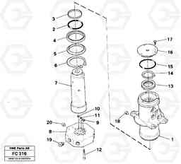 6757 Turning joint EC150 ?KERMAN ?KERMAN EC150 SER NO - 129, Volvo Construction Equipment