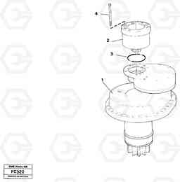 29581 Slewing gear box with brake EC150 ?KERMAN ?KERMAN EC150 SER NO - 129, Volvo Construction Equipment