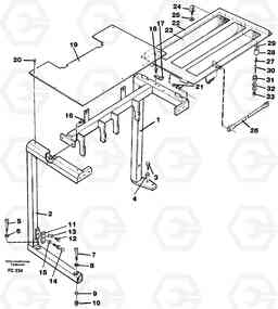 32406 Support, cover plates, front EC150 ?KERMAN ?KERMAN EC150 SER NO - 129, Volvo Construction Equipment
