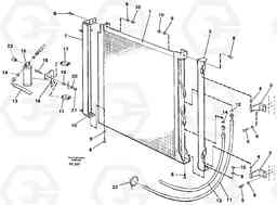 46777 Condensor with fitting parts cooling agent R12 EC150 ?KERMAN ?KERMAN EC150 SER NO - 129, Volvo Construction Equipment