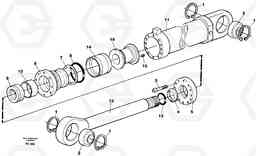 27058 Hydraulic cylinder, dozer blade EC150 ?KERMAN ?KERMAN EC150 SER NO - 129, Volvo Construction Equipment