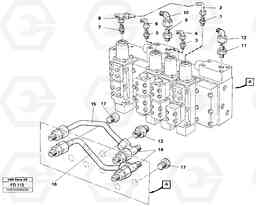 35070 Main valve assembly tubes connections EW150 ?KERMAN ?KERMAN EW150 SER NO - 318, Volvo Construction Equipment