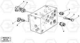 33718 Slew valve block, fittings EW150 ?KERMAN ?KERMAN EW150 SER NO - 318, Volvo Construction Equipment