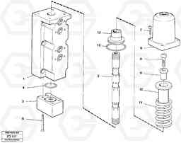 105365 Four-way valve, dipper arm EW150 ?KERMAN ?KERMAN EW150 SER NO - 318, Volvo Construction Equipment