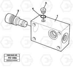 16525 Pressure limiting valve, main valve EW150 ?KERMAN ?KERMAN EW150 SER NO - 318, Volvo Construction Equipment