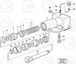 8564 Hydraulic cylinder, quick attachment EW150 ?KERMAN ?KERMAN EW150 SER NO - 318, Volvo Construction Equipment