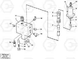 35072 Hose rupture valve, adjustable boom EW150 ?KERMAN ?KERMAN EW150 SER NO - 318, Volvo Construction Equipment