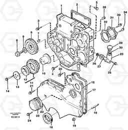 89017 Timing gear casing EW150 ?KERMAN ?KERMAN EW150 SER NO - 318, Volvo Construction Equipment