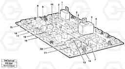 103750 Electrical distribution unit, relay EW150 ?KERMAN ?KERMAN EW150 SER NO - 318, Volvo Construction Equipment