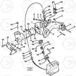 27533 Turbocharger with exhaustmanifold EW150 ?KERMAN ?KERMAN EW150 SER NO - 318, Volvo Construction Equipment