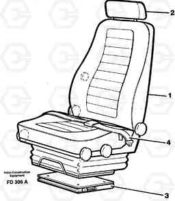 33659 Operator seat Viking EW150 ?KERMAN ?KERMAN EW150 SER NO - 318, Volvo Construction Equipment