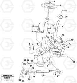 36339 Adjustable steering column EW150 ?KERMAN ?KERMAN EW150 SER NO - 318, Volvo Construction Equipment