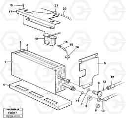 7962 Evaporator with fitting parts cooling agent R134 A EW150 ?KERMAN ?KERMAN EW150 SER NO - 318, Volvo Construction Equipment