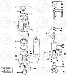 16498 Turning joint EW150 ?KERMAN ?KERMAN EW150 SER NO - 318, Volvo Construction Equipment