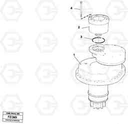 30337 Slewing gear box with brake EW150 ?KERMAN ?KERMAN EW150 SER NO - 318, Volvo Construction Equipment