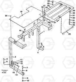 34104 Support, cover plates, front EW150 ?KERMAN ?KERMAN EW150 SER NO - 318, Volvo Construction Equipment