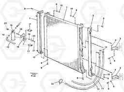 39573 Condensor with fitting parts cooling agent R12 EW150 ?KERMAN ?KERMAN EW150 SER NO - 318, Volvo Construction Equipment