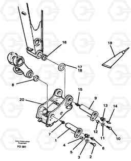 34298 Attachements, dipper arm-quickfit EW150 ?KERMAN ?KERMAN EW150 SER NO - 318, Volvo Construction Equipment