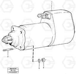 16504 Starter motor, mounting EC620 ?KERMAN ?KERMAN EC620 SER NO - 445, Volvo Construction Equipment