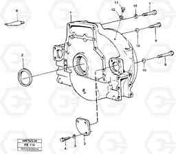 27331 Flywheel housing EC620 ?KERMAN ?KERMAN EC620 SER NO - 445, Volvo Construction Equipment