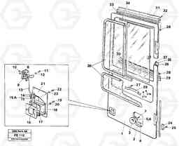 33121 Door, operator's cab EC620 ?KERMAN ?KERMAN EC620 SER NO - 445, Volvo Construction Equipment