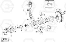 16640 Crankshaft and related parts EC620 ?KERMAN ?KERMAN EC620 SER NO - 445, Volvo Construction Equipment