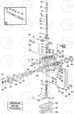 88699 Injection pump EC620 ?KERMAN ?KERMAN EC620 SER NO - 445, Volvo Construction Equipment
