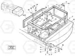 33112 Frame, engine cover rear EC620 ?KERMAN ?KERMAN EC620 SER NO - 445, Volvo Construction Equipment