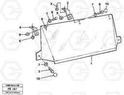 35433 Sun visor, outer EC620 ?KERMAN ?KERMAN EC620 SER NO - 445, Volvo Construction Equipment