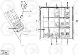 34314 Toggle switch panel EC620 ?KERMAN ?KERMAN EC620 SER NO - 445, Volvo Construction Equipment