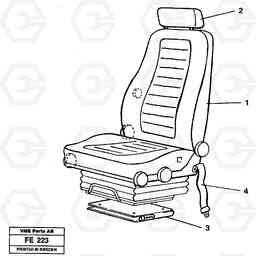 29469 Operator seat Viking EC620 ?KERMAN ?KERMAN EC620 SER NO - 445, Volvo Construction Equipment