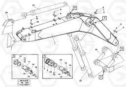 26145 Backhoe boom incl. attachements, 7.30 m EC620 ?KERMAN ?KERMAN EC620 SER NO - 445, Volvo Construction Equipment