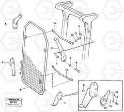 52882 Windscreen protection on protection over cab EC620 ?KERMAN ?KERMAN EC620 SER NO - 445, Volvo Construction Equipment