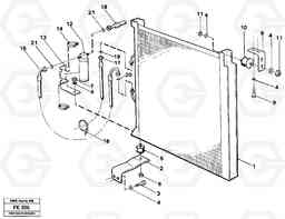 26871 Condenser with fitting parts EC620 ?KERMAN ?KERMAN EC620 SER NO - 445, Volvo Construction Equipment